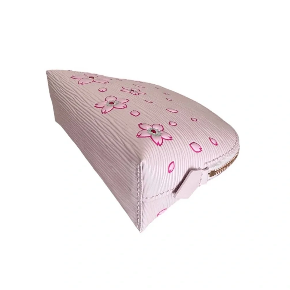 🆕💗LV x MURAKAMI Epi-Grained Leather Cosmetic Pouch Cherry Blossom • SAKURA PINK